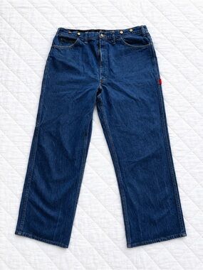 Vintage BIG BILL Carpenter Jeans Dark Wash Canadian Made 40x32